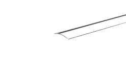 Gulvprofil sølv - 3,2 x 30 mm x 1,8 meter | Profillister