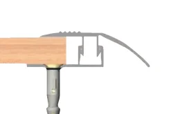 Gulvprofil topp aluminium - 2 x 40 mm x 0,9 m | Profillister