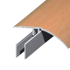 Gulvprofil topp aluminium - 2 x 52 mm x 0,9 m | Profillister