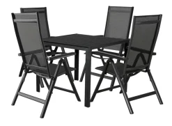 Sunlife Hagestol Kingston 6 posisjoner svart - ® | Sesongavslutning|Hagestoler
