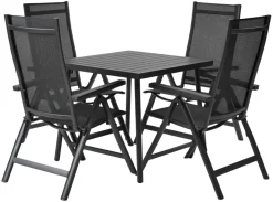 Sunlife Hagestol Kingston 6 posisjoner svart - ® | Sesongavslutning|Hagestoler