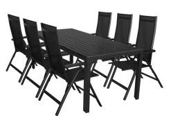 Sunlife Hagestol Kingston 6 posisjoner svart - ® | Sesongavslutning|Hagestoler