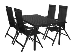 Sunlife Hagestol Kingston 6 posisjoner svart - ® | Sesongavslutning|Hagestoler