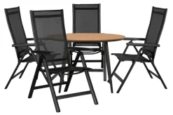 Sunlife Hagestol Kingston 6 posisjoner svart - ® | Sesongavslutning|Hagestoler