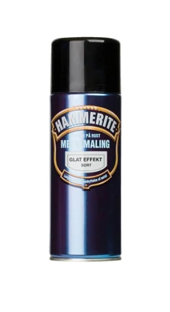 Hammerite metallmaling glatt svart 400 ml | Spraymaling