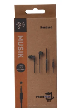 PhoneFood Headset In Ear med mikrofon | Lyd & Tilbehør Til Mobiltelefoner