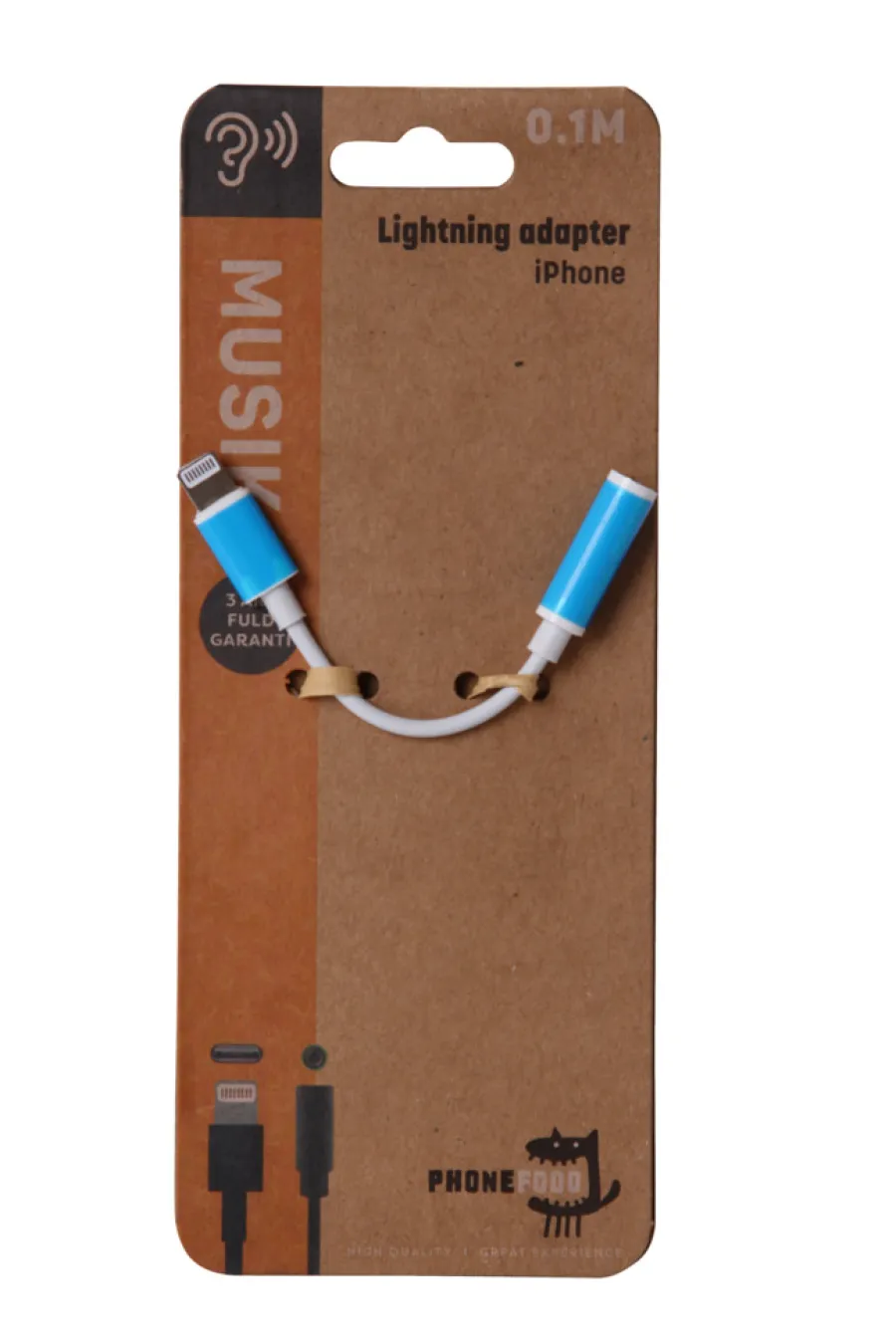 PhoneFood HeadsetLightning til mini jack adapterkabel | Kabler & Adaptere
