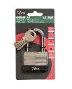 The Lock Hengelås Heavy Duty med fire nøkler 45 mm | Hengelåser