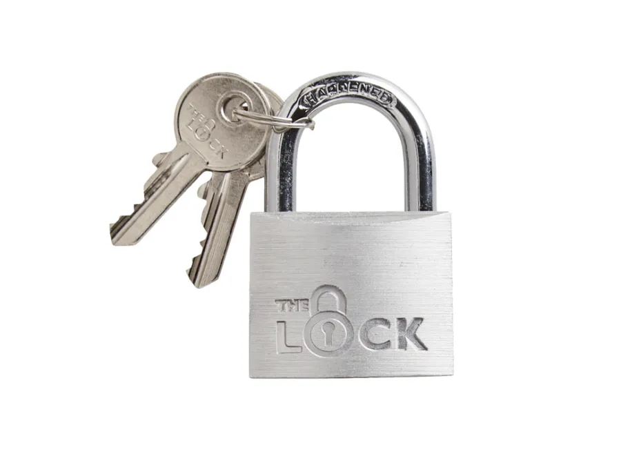 The Lock Hengelås med to nøkler 40 mm aluminium | Hengelåser