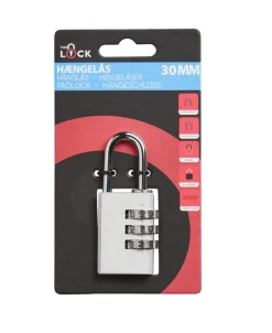 The Lock Hengelås m/kode 30 mm aluminium | Hengelåser