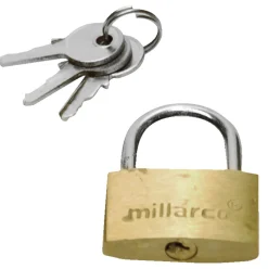Millarco Hengelås m/tre nøkler 30 mm | Hengelåser