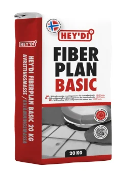 Hey'di Fiberplan Basic avrettingsmasse 20 kg | Sement & Mørtel