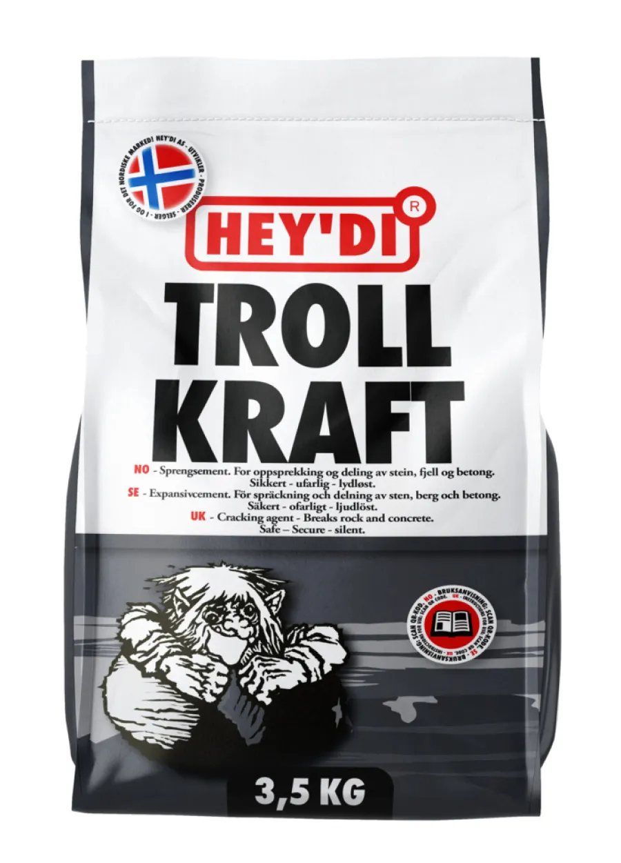 Hey'di Trollkraft sprengsement 3,5 kg | Sement & Mørtel