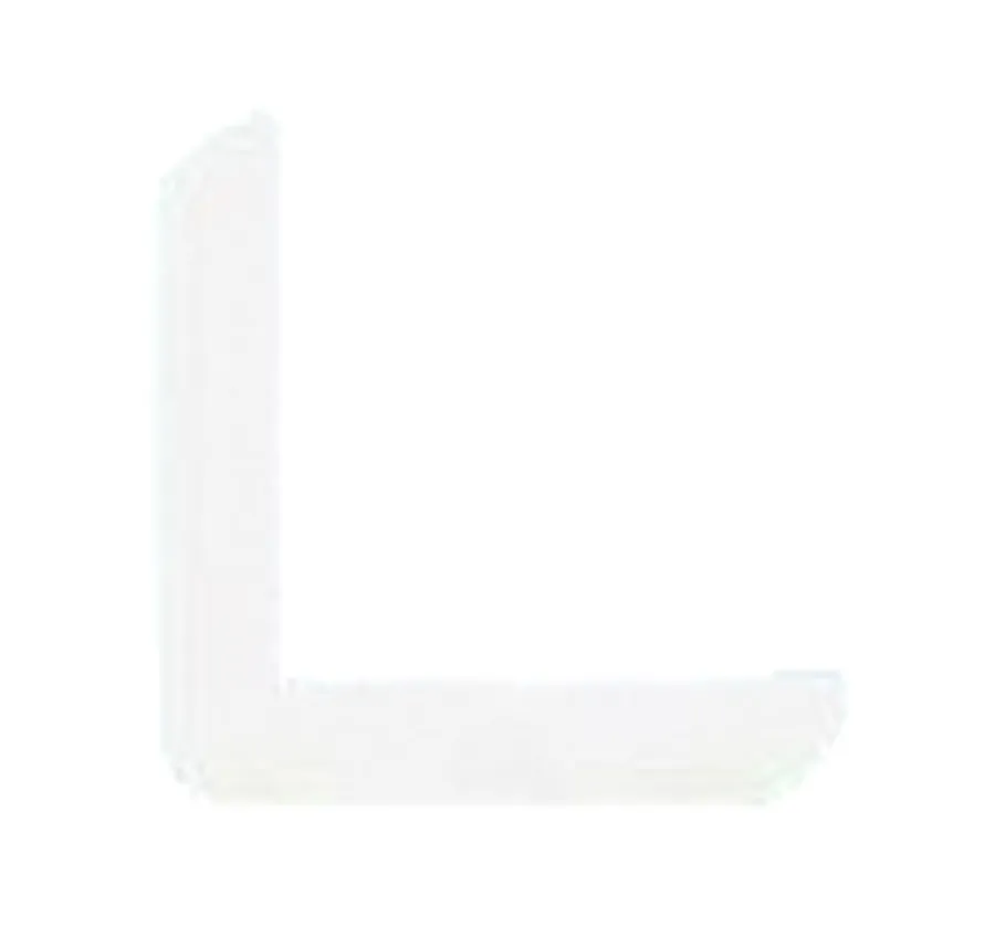 Hornbaek Hjørnelist plast hvit – 31 x 31 x 3000 mm | Lister
