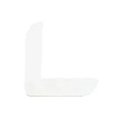 Hornbaek Hjørnelist plast hvit – 20 x 20 x 3000 mm | Lister