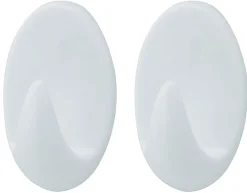 Target Håndklekrok oval plast 2 stk. - | Knagger & Knaggrekker