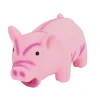 Petzone Hundeleke gris m/lyd pink latex | Hunde- Og Katteartikler