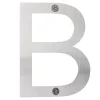 Husbokstav B børstet stål | Husnummer & -Bokstaver