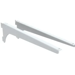 Integri Hylleknektsett 180 mm H+V - | Veggskinner & Hylleknekter|Garderobeinnredning
