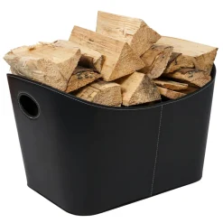 Ignite Nordic vedkurv PU-skinn 54 x 41 x 34 cm | Tilbehør Til Vedovner