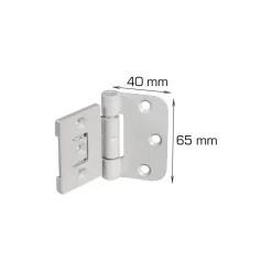 Home it Innstikkshengsel justerbart 40 x 65 mm - 2 stk. | Grep & Hengsler