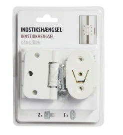 Innstikkshengsel sett hvit 2 stk. | Grep & Hengsler