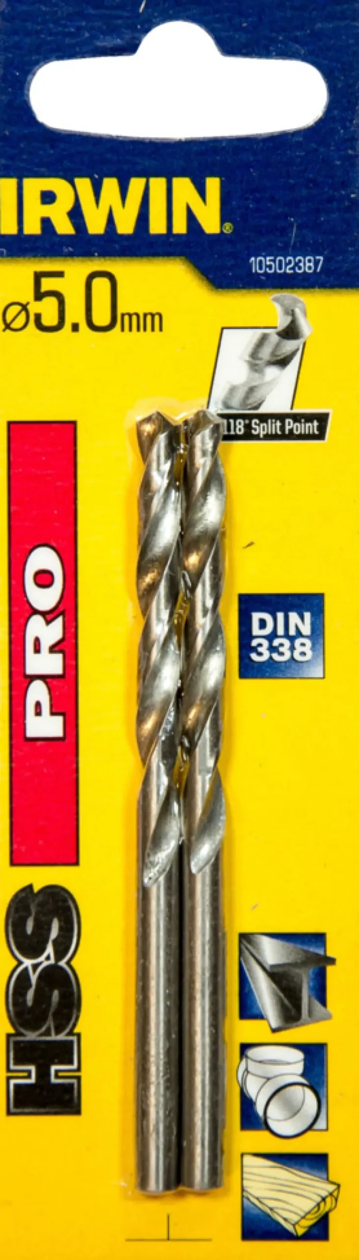 Irwin HSS Pro bor 5 mm 2 stk. | Bor & Bits