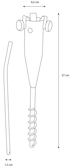 Outfit Jordspyd til parasoll stål 57 cm | Sesongavslutning|Parasoller Og Markiser