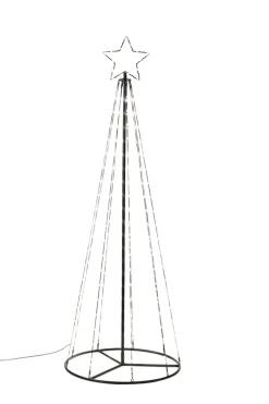 Stemning Juletre Flex m/stjerne 192 LED H180 cm | Dekorativ Belysning - Utendørs