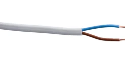 Elworks Kabel flat 2x0,75mm² 5 meter med jord | Kabler & Ledninger