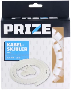 PRIZE Kabelskjuler hvit Ø20 mm x 1,5 meter - | Eloppheng & -Feste