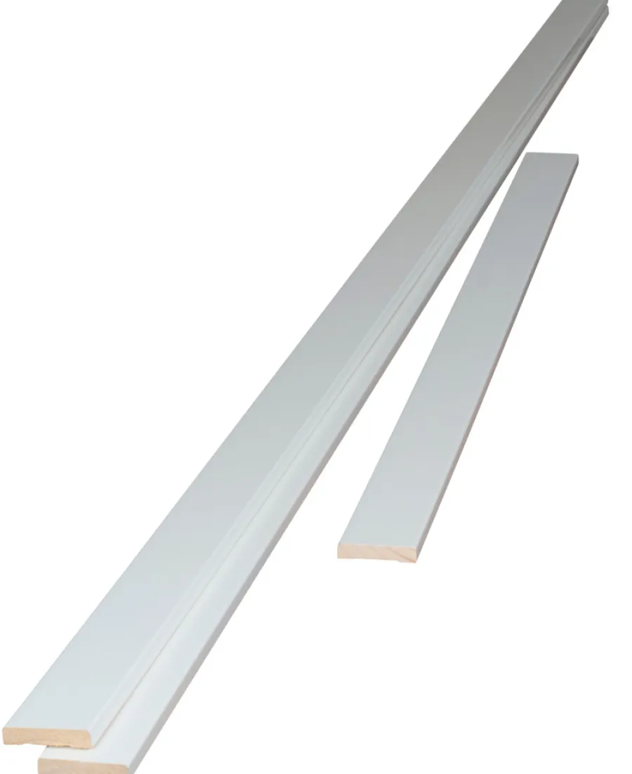 Rindalslist Karmlist sett 10x58 mm furu slett malt | Lister