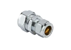Klemringskobling rett 15 x 12 mm | Forkrommede