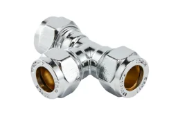 Klemringskobling T-rør 12 mm | Forkrommede