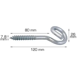 Home it Klessnorkrok 120 mm 2 stk. | Skruer