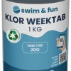 Swim & Fun Klor WeekTab langsom klor 1 kg - | Bassengtilbehør & Pleie