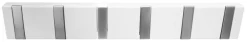 Home it Knaggrekke flex hvit med 6 knagger 48,4 cm | Knagger & Knaggrekker