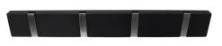 Home it Knaggrekke Flex svart eik 4 kroker 40 cm | Knagger & Knaggrekker