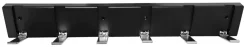 Home it Knaggrekke flex svart med 6 knagger 48,4 cm | Knagger & Knaggrekker
