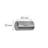 Home it Knott sylinder 12 mm krom - 2 stk. | Grep & Hengsler
