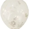 Konfettiballong 30 cm 5 stk. gull | Pynt & Festutstyr