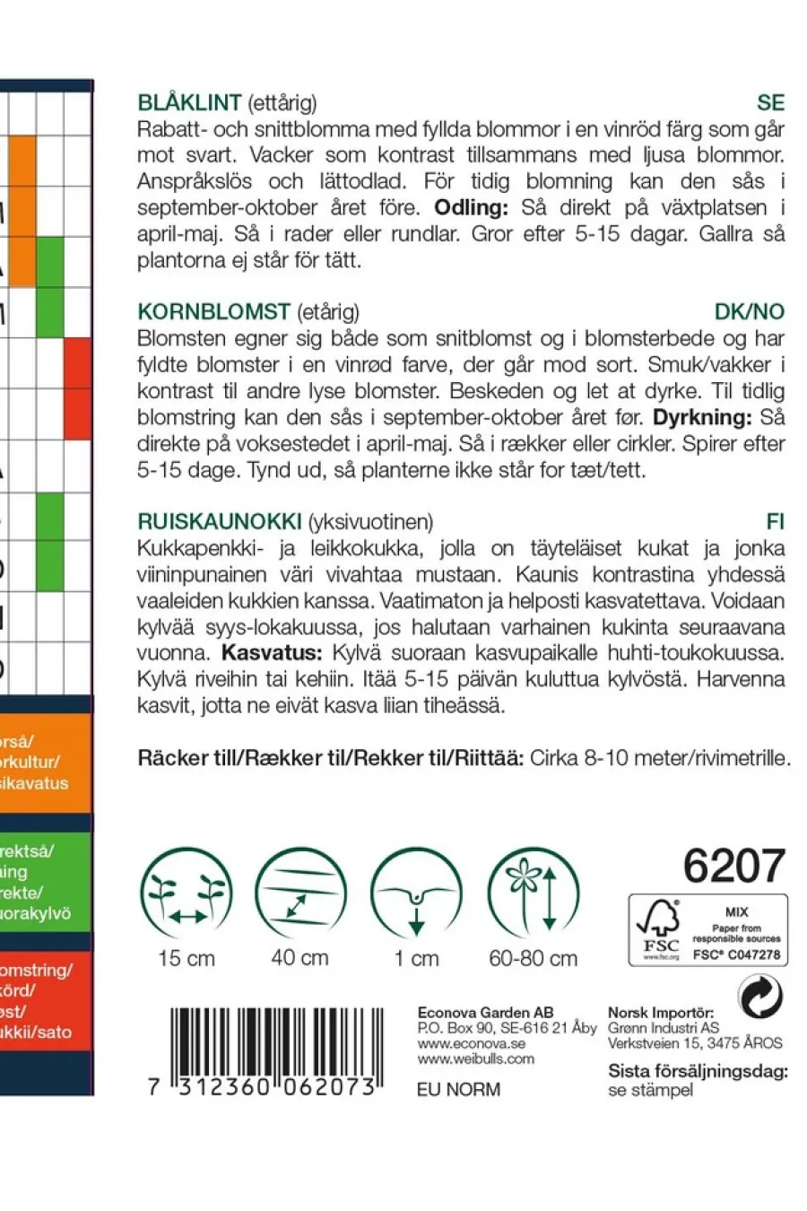 Weibulls Kornblomst Black Ball | Frø