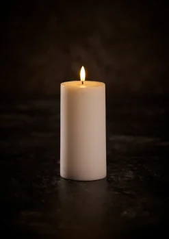 DAY Kubbelys med 3D LED-flamme H15 cm | Dekorativ Belysning - Innendørs