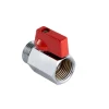 Kulekran 1/2" x 1/2" rødt grep | Kraner Og Ventiler