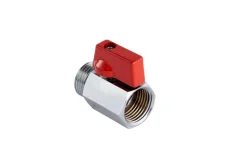 Kulekran 1/2" x 1/2" rødt grep | Kraner Og Ventiler