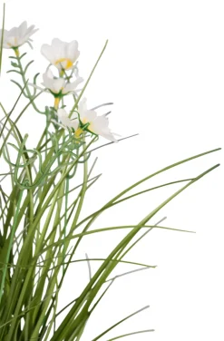 Kunstgress med margerittblomster 50 cm | Kunstige Planter