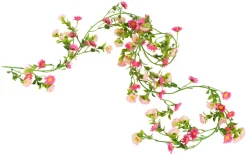 Kunstig blomsterranke rosa 210 cm | Kunstige Planter