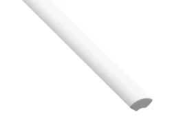 Hornbaek Kvartstafflist plast hvit – 10 x 10 x 3000 mm | Lister
