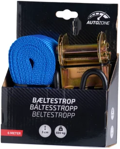 Autozone Lastestropp 50 mm x 6 meter - | Tilhengertilbehør