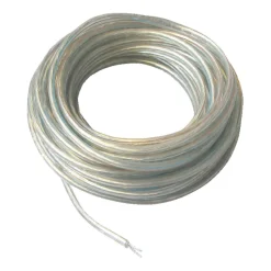 Elworks Ledning rund transparent 10 meter - | Kabler & Ledninger